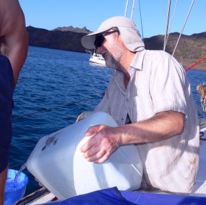 ocean sailing tips, water stowage